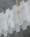 WOMO Rectangular Alabaster Chandelier-WM2856 thumbnail