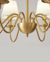 WOMO Gold Fabric Shaded Chandelier-WM2951 thumbnail