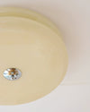 WOMO Round Cream Glass Flush Mount Ceiling Light-WM1132 thumbnail