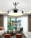 WOMO Black Retractable Ceiling Fan Lamp-WM5059 thumbnail