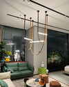 WOMO Leather String Chandelier-WM2273 thumbnail