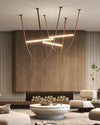WOMO Leather String Chandelier-WM2273 thumbnail