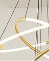 WOMO Tiered Circular Led Brass Chandelier-WM2342 thumbnail