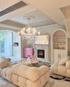 WOMO Tiered Candelabra Glass Chandelier-WM2400 thumbnail