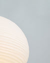 WOMO Lantern Ribbed Milk Glass Pendant Light-WM2676 thumbnail