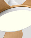 WOMO White Modern Ceiling Fan Lamp-WM5085 thumbnail