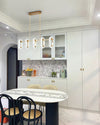 WOMO Rose Gold Long Oval Chandelier-WM2402 thumbnail