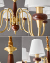 WOMO Fabric Shaded Chandelier-WM2954 thumbnail