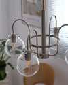WOMO Clear Glass Globe Arm Chandelier-WM2719 thumbnail