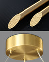 WOMO Swirl Led Brass Pendant Light-WM2354 thumbnail