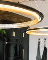 WOMO Black and Gold Ring LED Chandelier-WM2119a thumbnail