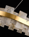 WOMO Gold Alabaster Round Chandelier-WM2394 thumbnail