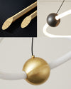 WOMO Tiered Circular Led Brass Chandelier-WM2342 thumbnail