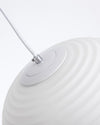 WOMO Lantern Ribbed Milk Glass Pendant Light-WM2676 thumbnail