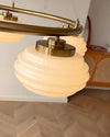 WOMO Fluted Glass Globe Round Chandelier-WM2767 thumbnail