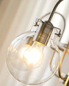 WOMO Clear Glass Globe Arm Chandelier-WM2719 thumbnail