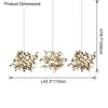 WOMO Argent/Gold Cloud Multi Pendant Chandelier-WM2042 thumbnail