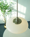 WOMO Milk Glass Flying Saucer Pendant Light-WM2748 thumbnail