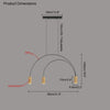 WOMO Arc Rainbow Pendant Chandelier-WM2063 thumbnail