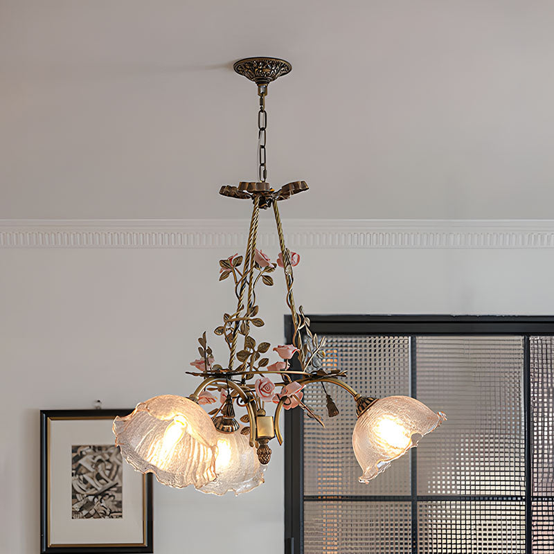 WOMO French Ribbed Glass Pendant Light-WM3237