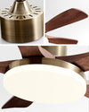 WOMO Gold Wood Ceiling Fan with Bright Light - WM5171 thumbnail