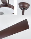 WOMO 5 Blade Mid Century Modern Ceiling Fan Lamp-WM5113 thumbnail