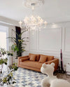 WOMO Tiered Candelabra Glass Chandelier-WM2400 thumbnail