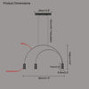 WOMO Arc Rainbow Pendant Chandelier-WM2063 thumbnail