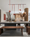 WOMO Dome Leather Linear Chandelier-WM2319 thumbnail