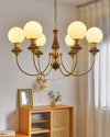 WOMO Swoop Arm Globe Chandelier-WM2378 thumbnail