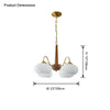 WOMO Retro Milk Glass Chandelier-WM2303 thumbnail