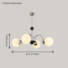 WOMO Frosted Glass Globe Chandelier-WM2304 thumbnail
