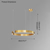 WOMO Black/Gold Ring Led Chandelier-WM2009 thumbnail