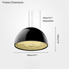 WOMO Embossed Dome Pendant Light-WM2047 thumbnail