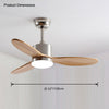 WOMO Mid Century Modern Ceiling Fan Lamp-WM5034 thumbnail