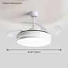 WOMO Modern Retractable Ceiling Fan Lamp-WM5029 thumbnail