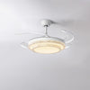 WOMO Retractable White Acrylic Ceiling Fan Lamp-WM5038 thumbnail