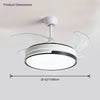 WOMO Modern Retractable Ceiling Fan Lamp-WM5029 thumbnail