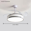 WOMO Modern Retractable Ceiling Fan Lamp-WM5029 thumbnail
