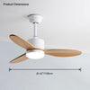 WOMO Mid Century Modern Ceiling Fan Lamp-WM5034 thumbnail