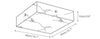 WOMO Alabaster Square Ceiling Light-WM1136 thumbnail