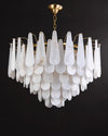 WOMO Tiered Raindrop Alabaster Chandelier-WM2395 thumbnail