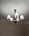 WOMO Glass Shaded Arm Chandelier-WM2946 thumbnail