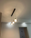 WOMO Black Glass Drum Pendant Light-WM2787 thumbnail