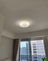 WOMO Pleated Glass Flush Mount Ceiling Light-WM1133 thumbnail