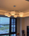 WOMO Fluted Glass Globe Round Chandelier-WM2767 thumbnail
