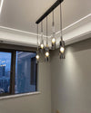 WOMO Cylinder Smoked Glass Kitchen Chandelier-WM2772 thumbnail