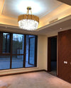 WOMO Gold Round Crystal Prism Chandelier-WM2185a thumbnail