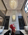 WOMO Cascading Crystal Foyer Chandelier-WM2750 thumbnail