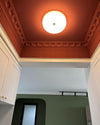 WOMO Round Milk Glass Flush Mount Ceiling Light-WM1134 thumbnail
